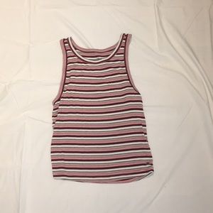 American Eagle Re and White Striped Tank